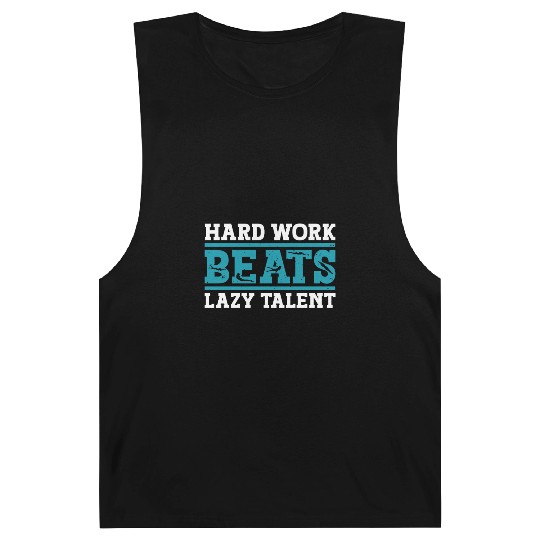 Swimmer Swimming Hard Work Beats Lazy Talent Barnard Tanks