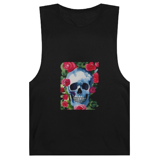 Skull and Roses - Garden Of Roses Barnard Tanks