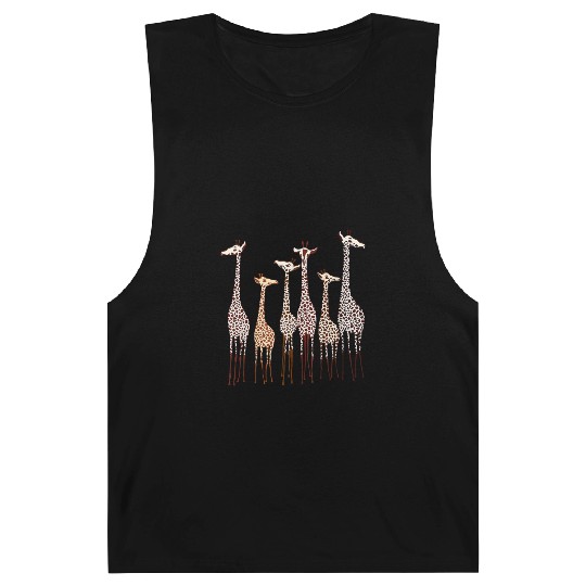 Cute Giraffe Animal Lovers Funny Nature Lover Barnard Tanks
