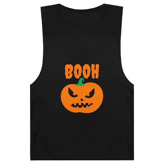 Halloween Scary Evil Pumpkin Funny Pumpkin Head Barnard Tanks