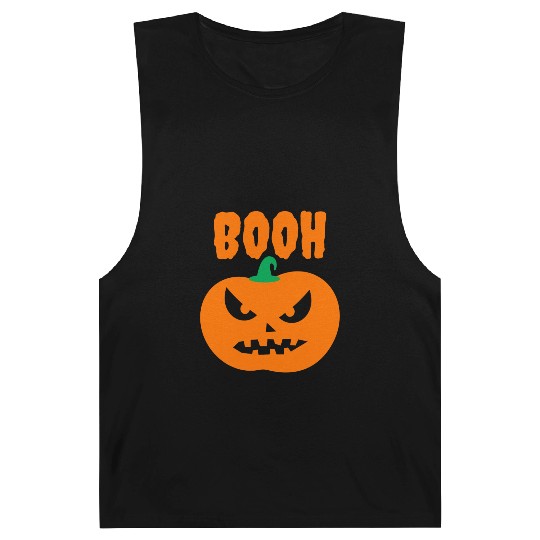 Halloween Scary Evil Pumpkin Funny Pumpkin Head Barnard Tanks