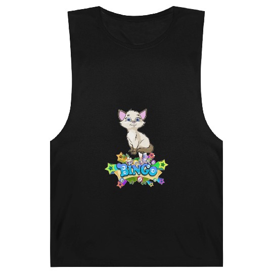 Bingo Gatos camisa los gatos Gatito caprichoso Barnard Tanks