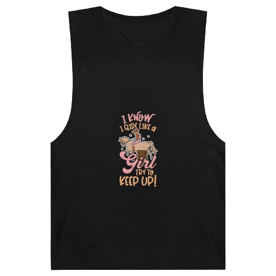 Barrel Racing Rodeo Equestrian Horse Barrel Racer Barnard Tanks