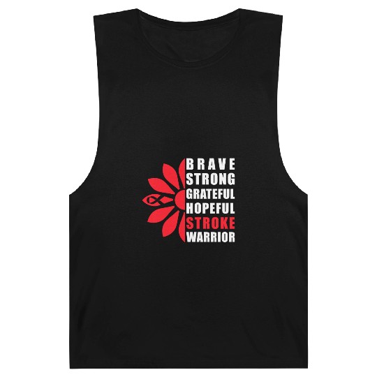 Stroke Awareness Brave Strong Grateful Stroke Barnard Tanks