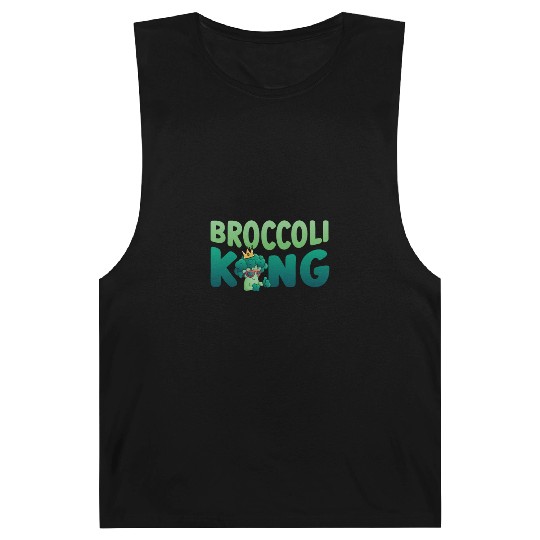 Broccoli King Vegetarian Vegetable Veggies Vegan Barnard Tanks
