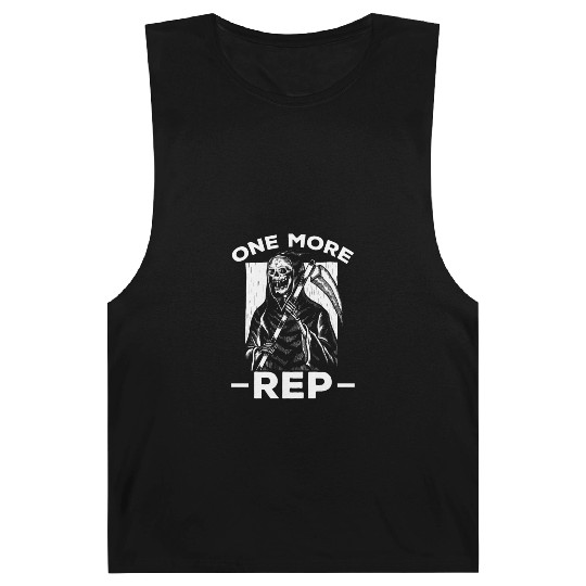 Grim Reaper Humor Weightlifting Gym Lover Barnard Tanks
