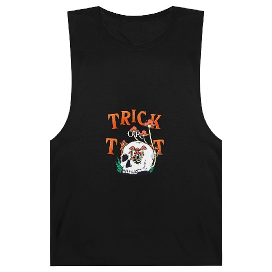 Trick or Treat People With Kindness Skeleton Hallo Barnard Tanks