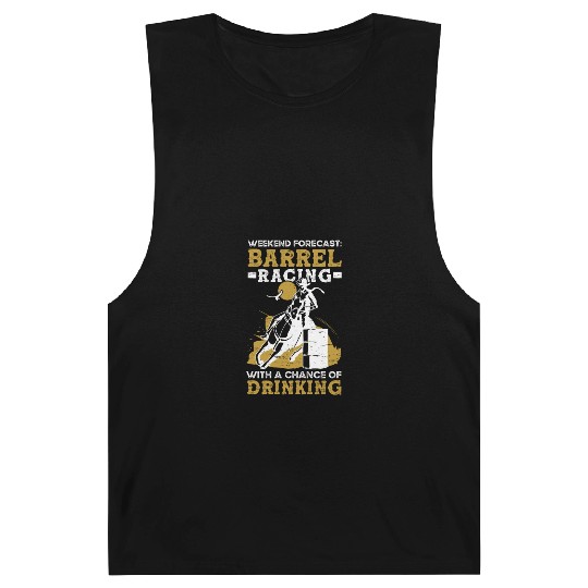 Barrel Racing Drink Beer Rodeo Equestrian Horse Barnard Tanks