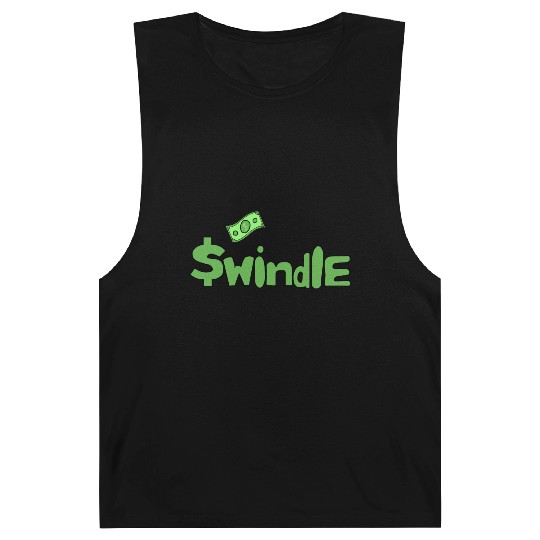 Swindle - Dark Green Color Merchandise Barnard Tanks