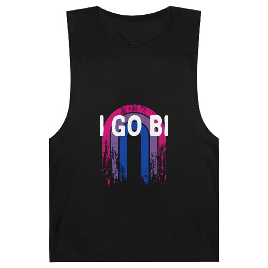 I Go Bi Bisexual LGBTQ Bi Pride LGBT Sayings Barnard Tanks