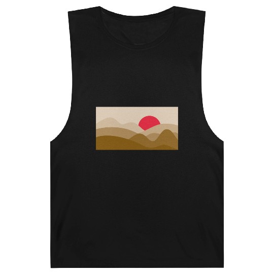 Minimalist Sun Copper Brown Barnard Tanks