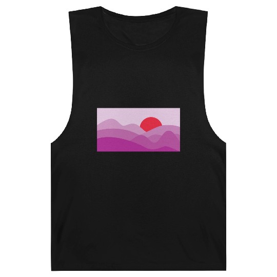 Minimalist Sun Fandango Purple Barnard Tanks