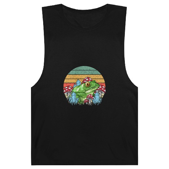 Retro Realistic Toad Frog Mushrooms Barnard Tanks