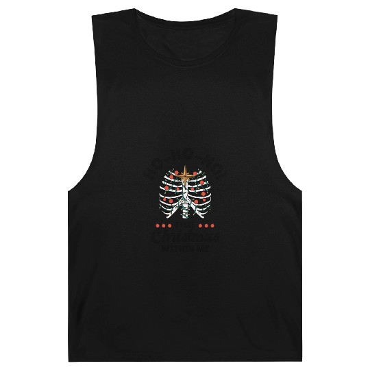 Christmas Holiday Skeleton Rib Cage Radiology Barnard Tanks