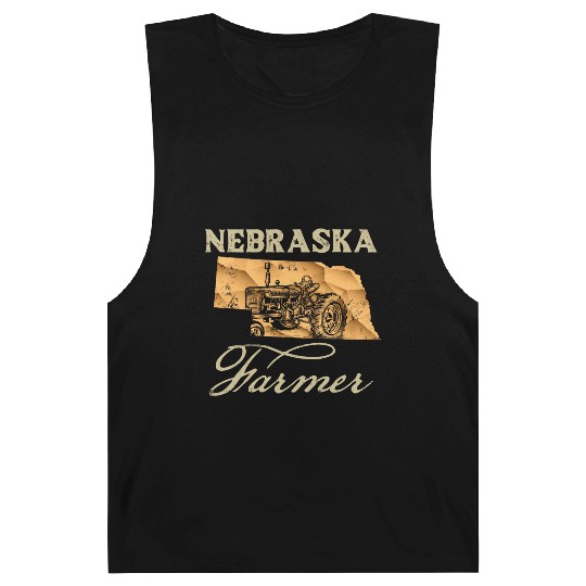 Nebraska Farmer Tractor Lover State Map Farming Lo Barnard Tanks