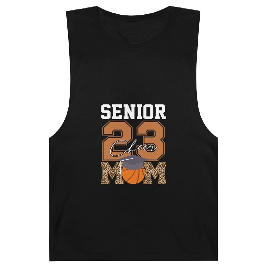 Senior Class Of 2023 Basketball Proud Cheer Mom Barnard Tanks