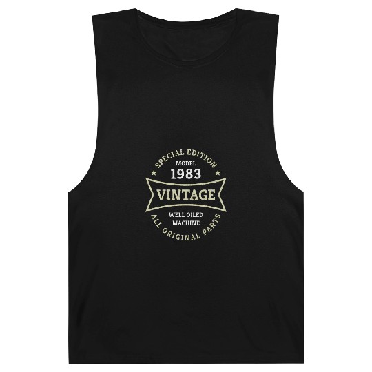 Born 1983 Vintage 40 Year Old 40th Birthday Gifts Barnard Tanks
