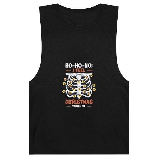 Christmas Holiday Skeleton Rib Cage Radiology Barnard Tanks