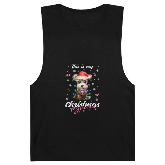 Winter Christmas Pyjama Miniature Schnauzer Barnard Tanks
