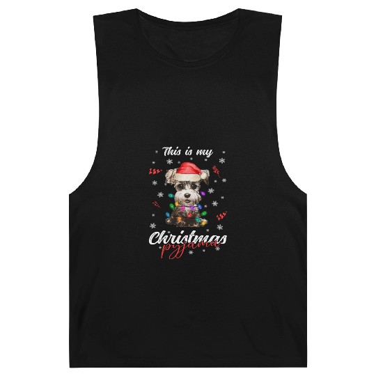 Winter Christmas Pyjama Miniature Schnauzer Barnard Tanks