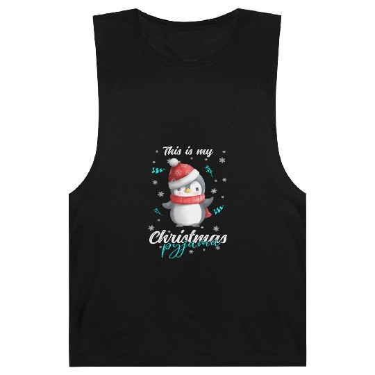 Winter Christmas Pyjama Penguin Barnard Tanks