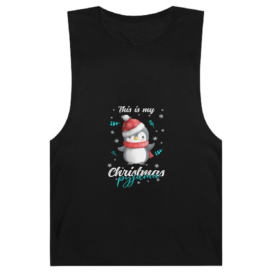 Winter Christmas Pyjama Penguin Barnard Tanks