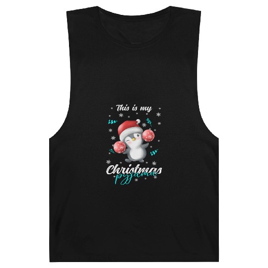 Winter Christmas Pyjama Penguin Barnard Tanks