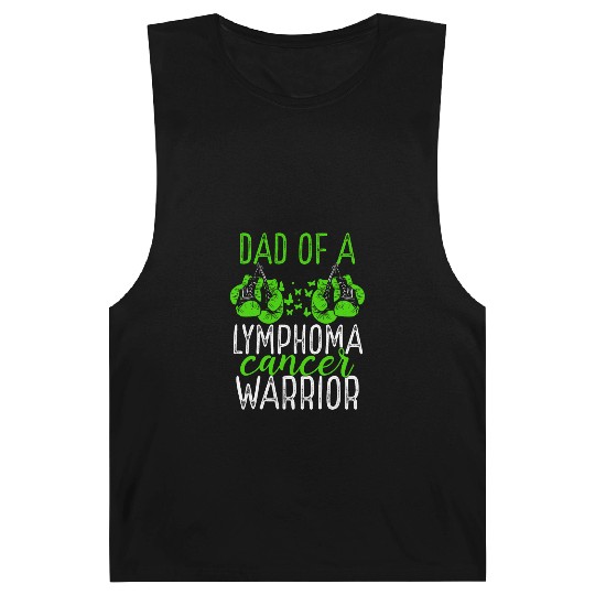 Dad Lymphoma Cancer Awareness Fathers Day Papa Barnard Tanks