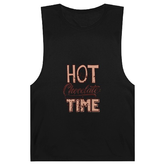 Cute winter quotes - hot chocolate time Barnard Tanks