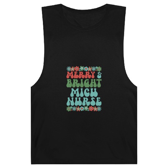 MICU Nurse Christmas Medical ICU Nursing Xmas Gift Barnard Tanks