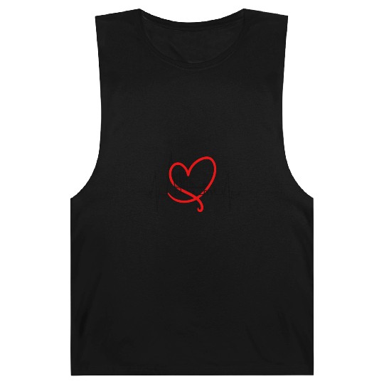 San Francisco Skyline Heartbeat California Lover Barnard Tanks