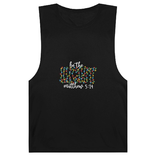 Be The Light Mathew Christmas Lights Teacher Barnard Tanks
