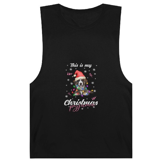 Winter Christmas Pyjama Australian Shepherd Barnard Tanks