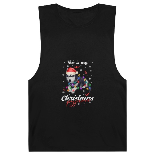 Winter Christmas Pyjama Husky Barnard Tanks