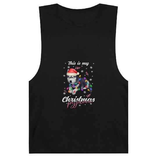 Winter Christmas Pyjama Husky Barnard Tanks