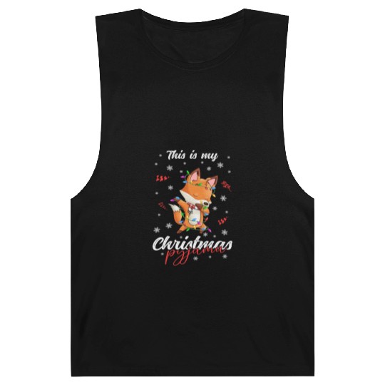 Winter Christmas Pyjama Fox Barnard Tanks