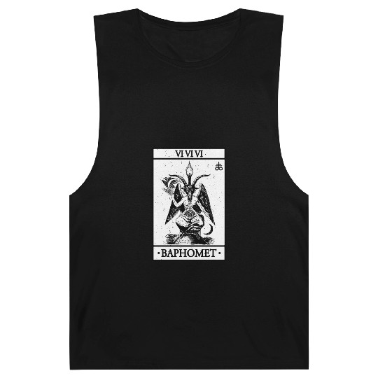 Baphomet Tarot Card Satanic Occult Barnard Tanks