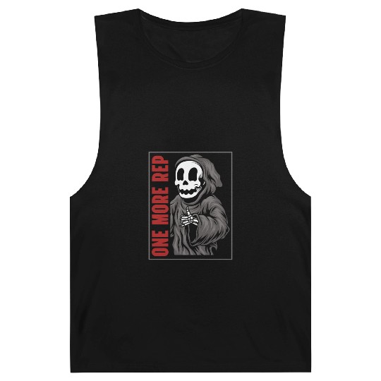 Weightlifting Grim Reaper Gym Workout Humor Barnard Tanks