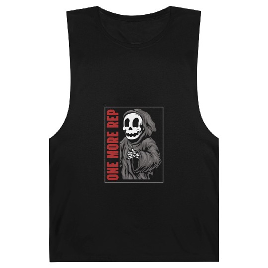 Weightlifting Grim Reaper Gym Workout Humor Barnard Tanks