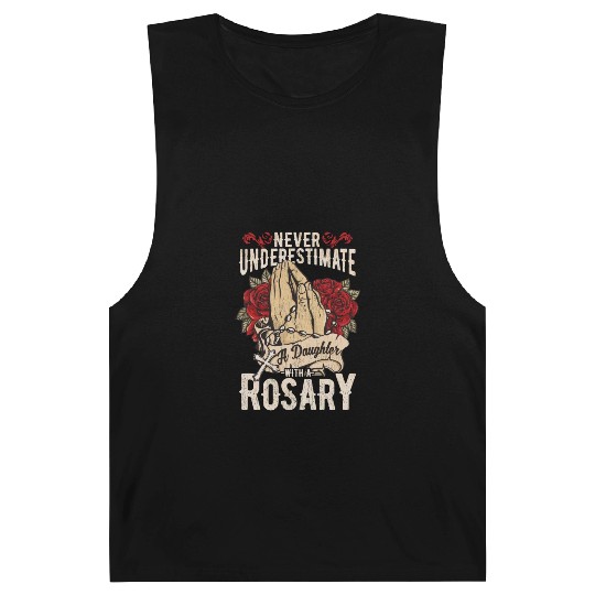 Catholic Rosary T Virgin Mary Idea Christian Barnard Tanks