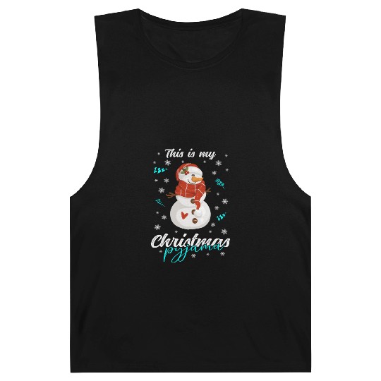 Winter Christmas Pyjama Snowman Barnard Tanks