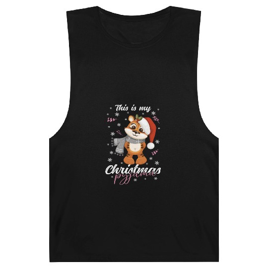 Winter Christmas Pyjama Tiger Barnard Tanks