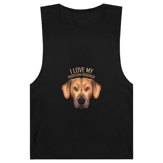 Dog Lover - I Love My Rhodesian Ridgeback Barnard Tanks