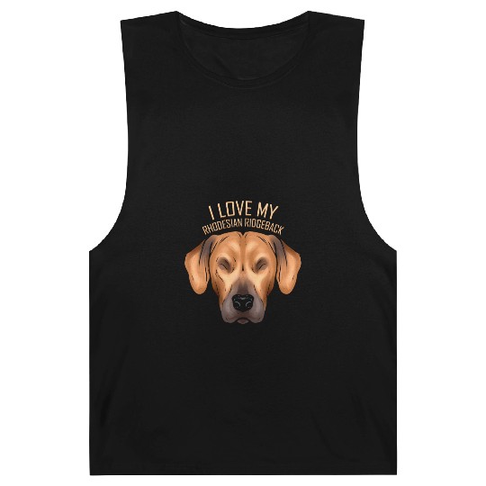 Dog Lover - I Love My Rhodesian Ridgeback Barnard Tanks