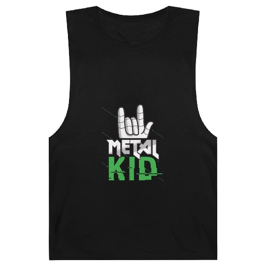 Rock Sign Rock Hand Metal Kid Music Lover Rock Barnard Tanks