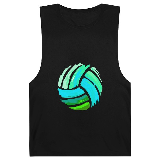 Volleyball Blue Green Ball Forns Barnard Tanks