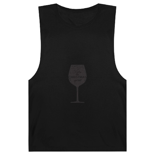 Christmas Drinking Wine, Beer, and Liquor Feelin' Barnard Tanks
