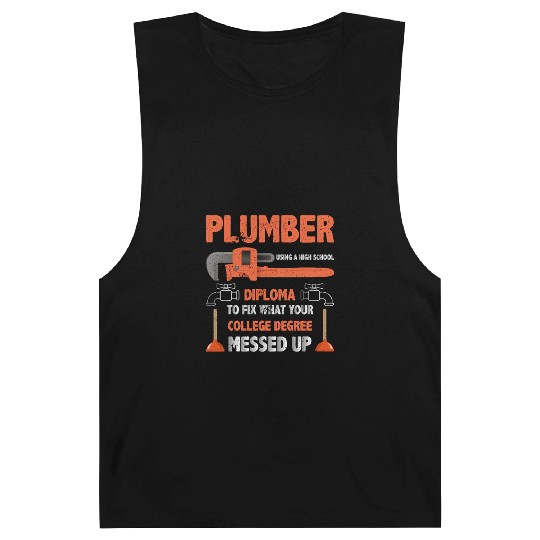 Plumber Using High School Diploma Barnard Tanks