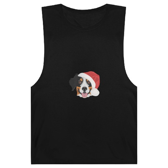 Bernese Mountain Dog Merry Christmas Barnard Tanks