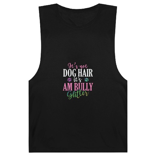 It's not Dog Hair It's AM Bully Glitter Bulldog Barnard Tanks